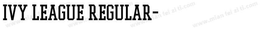 Ivy League Regular字体转换